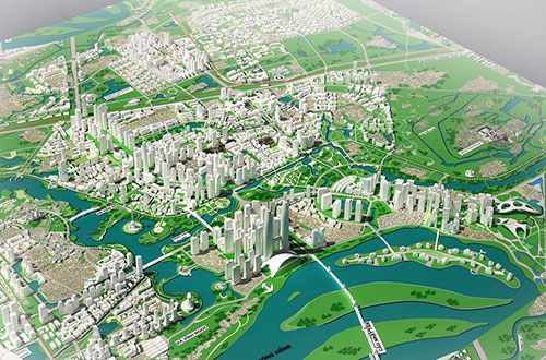 Quy hoạch đô thị 2 bên trục đường Nhật Tân - Nội Bài trong tương lai
